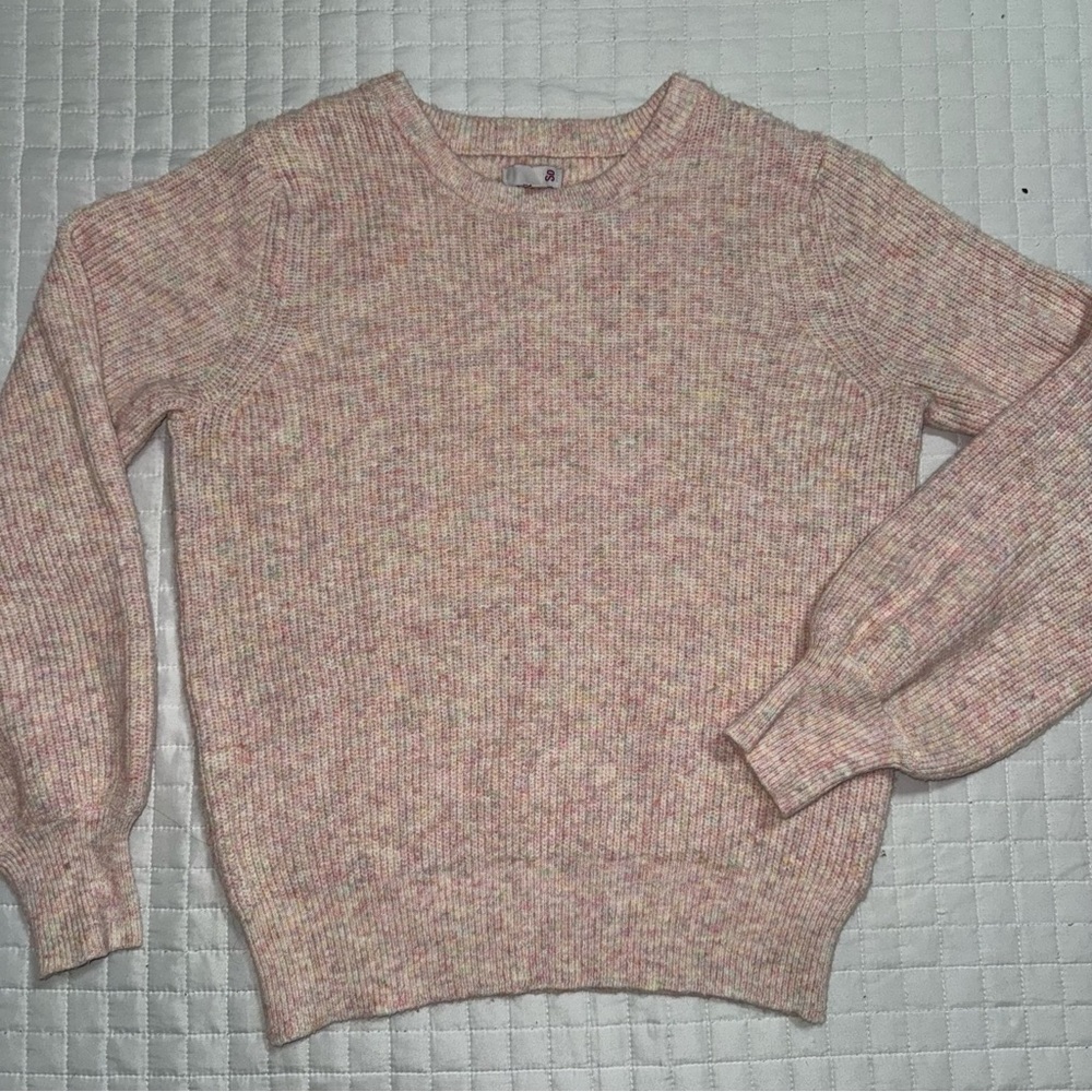 SO Women's Multicolor Crew Neck Sweater